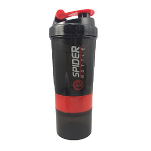 Three-Layer Whey Protein Shaker Bottle