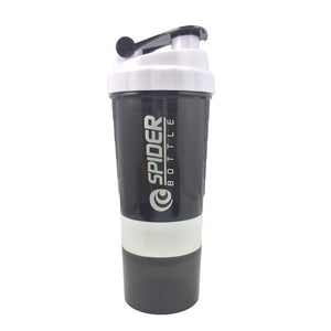 Three-Layer Whey Protein Shaker Bottle