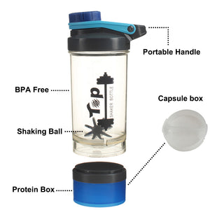 500ml BPA Free Whey Protein Plastic Shaker