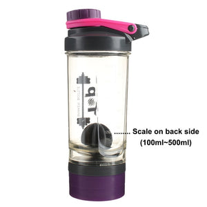 500ml BPA Free Whey Protein Plastic Shaker