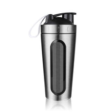 Load image into Gallery viewer, 700ml Stainless Steel Protein Shaker Bottle