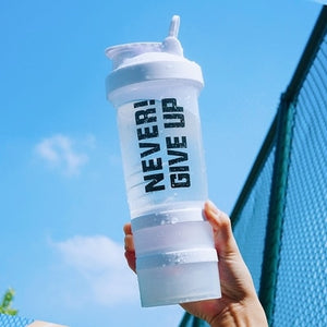 Three-Layer Creative Protein Shaker Bottle