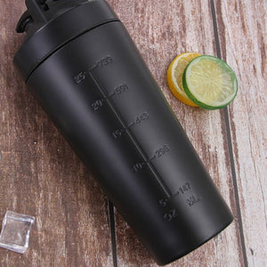 740ML Stainless Steel Whey Protein Shaker Bottle